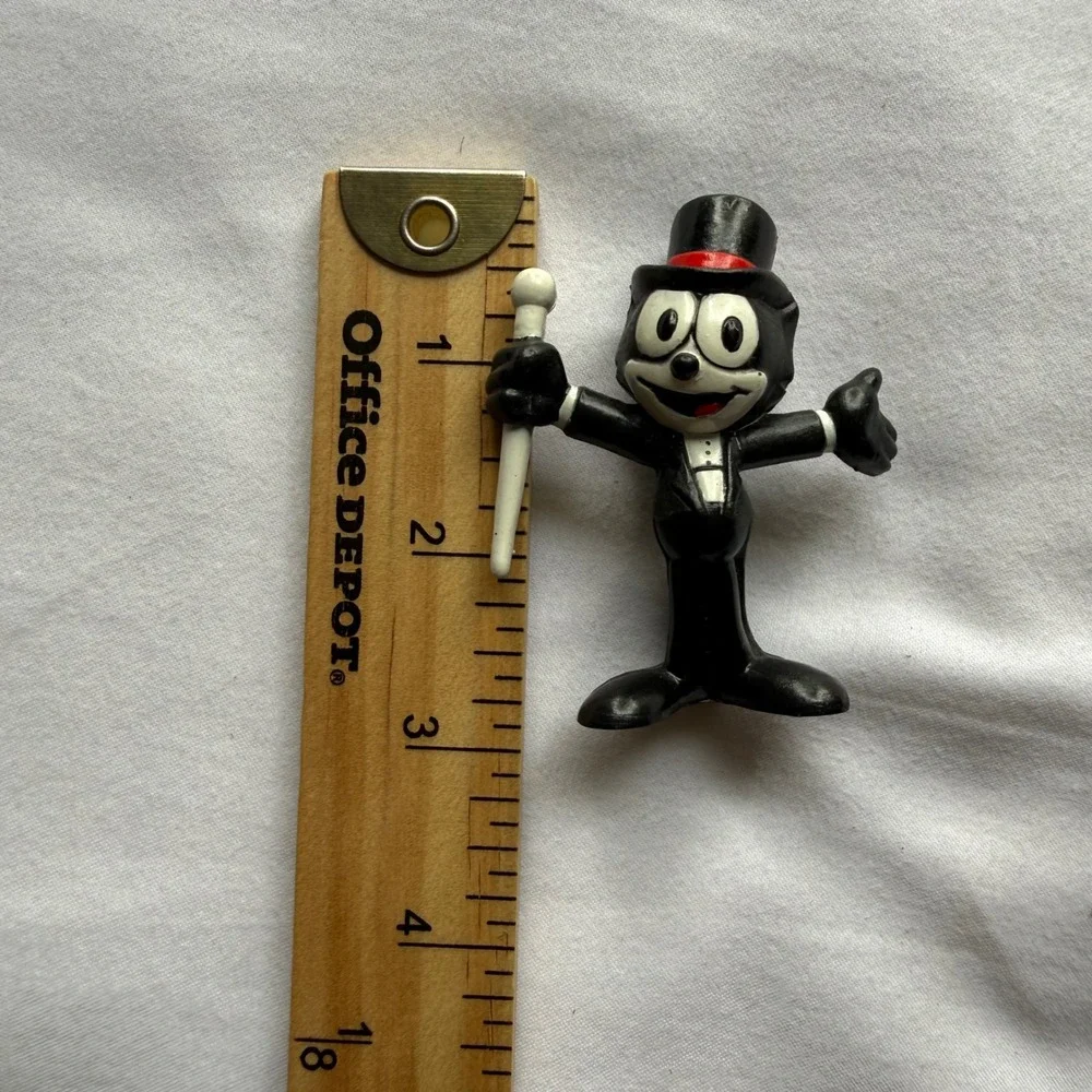 Vintage 1989 Applause Felix the Cat Tuxedo Top Hat PVC Figure Toy Collectible